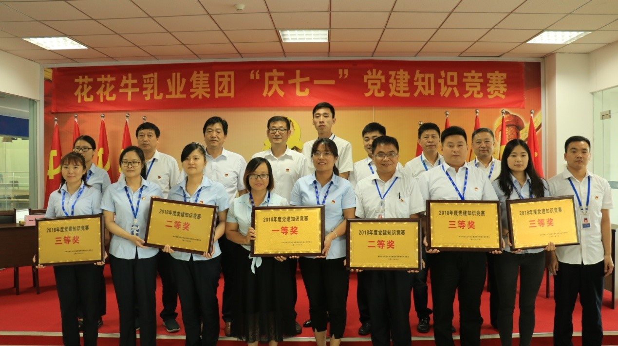 知識(shí)競賽爭先鋒   比學(xué)趕超展風(fēng)采 —— 花花牛乳業(yè)集團(tuán)黨委舉辦慶 “七一”黨建知識(shí)競賽